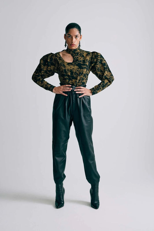 Copenhagen Muse Pant Black Leder