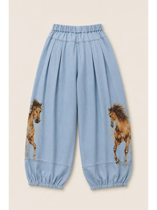 Blue B. Ballon Pant Yellow Stone