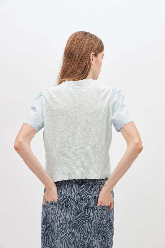 Dawn x Dare Dot  620 Sky Blue Bluse