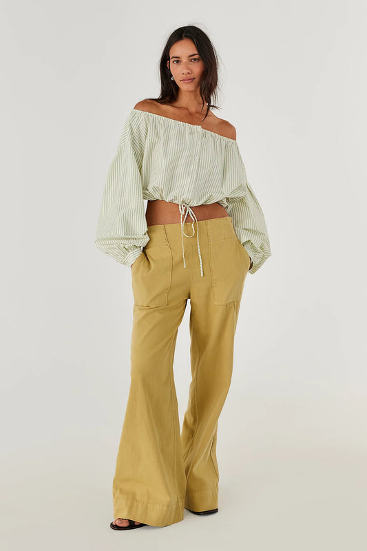 Free People Breezy Denim Pull-On Jeans Antilope