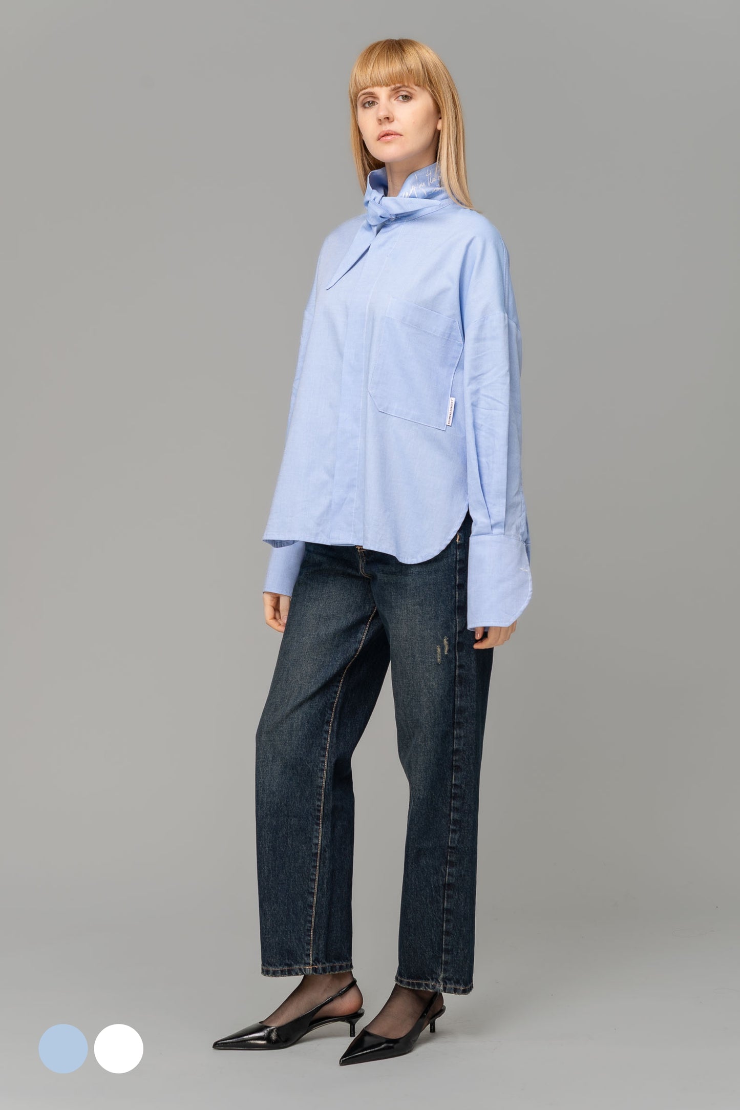 Noumeno Oxford Shirt with scarf