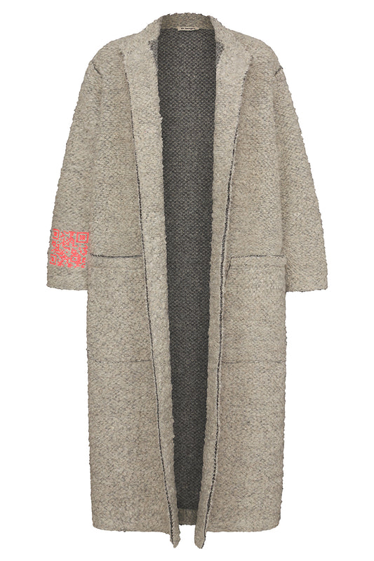 Liv Bergen Coat Split Light grey