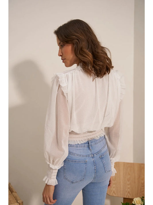 Bluse September V-Ausschnitt