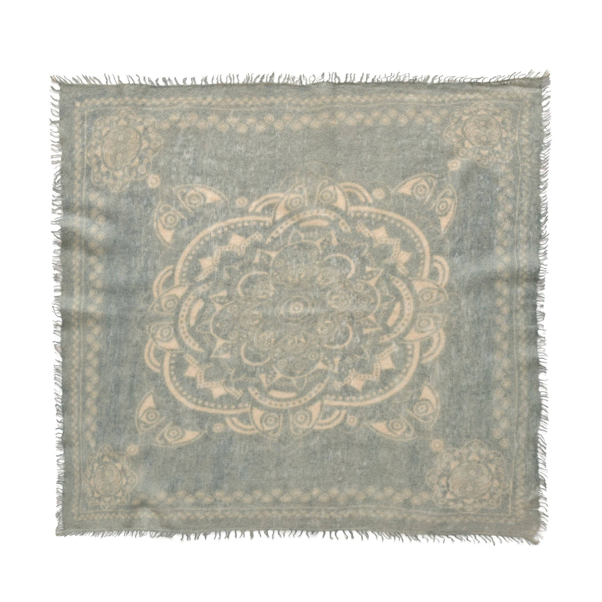 Kaschmir Bandana Ornament in Oliv