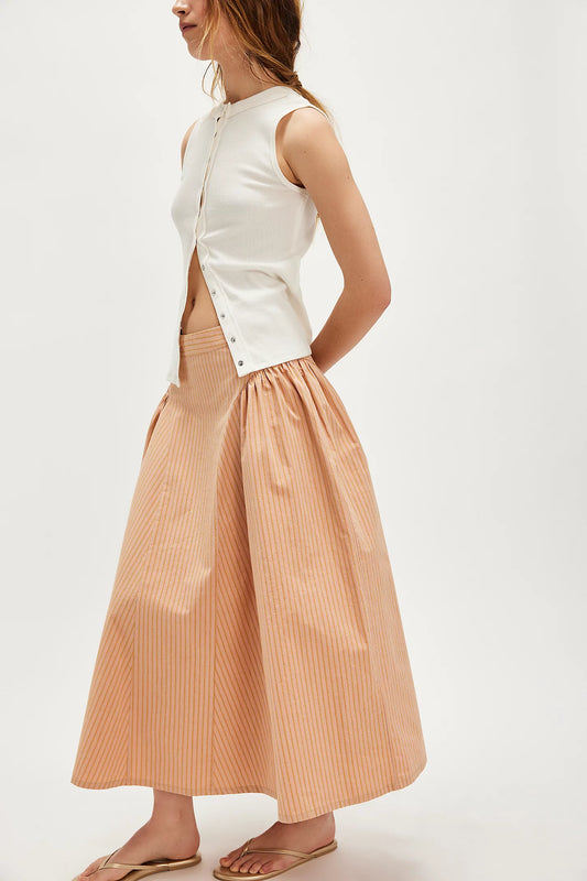 Free People Katia Printed Maxi Skirt