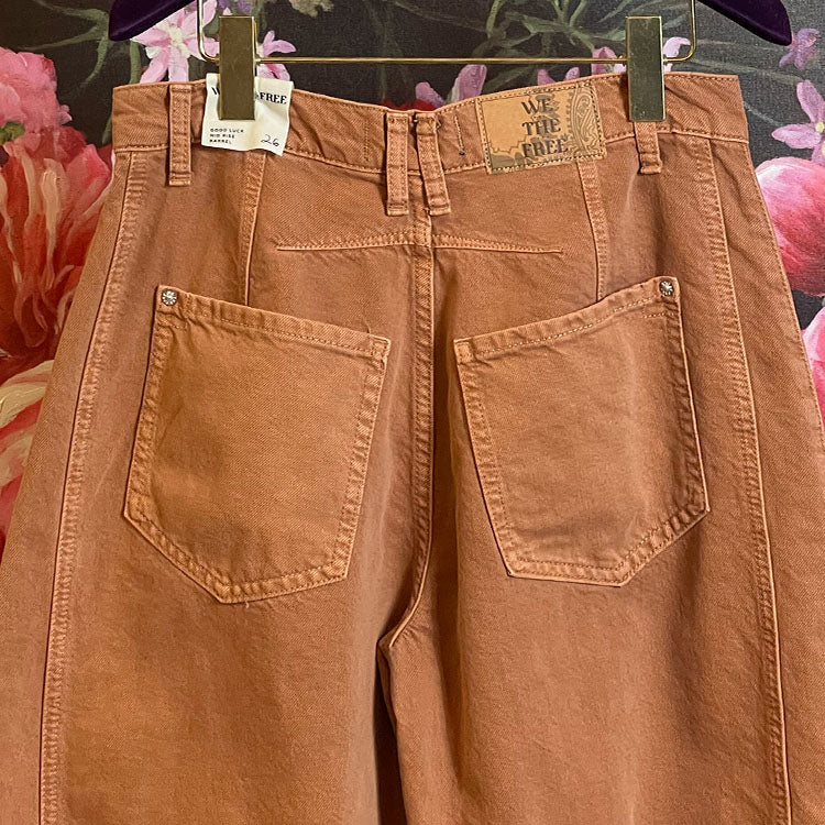 Free People Ginger Root Barrel Jeans