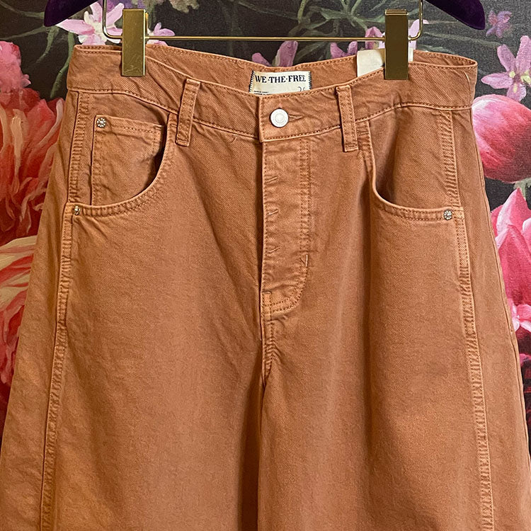 Free People Ginger Root Barrel Jeans