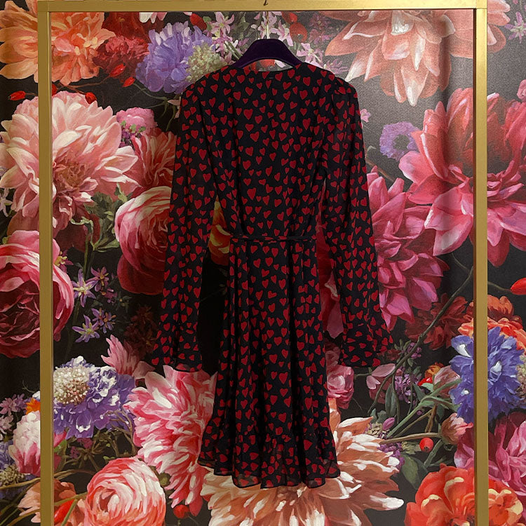 Wickelkleid Hearts