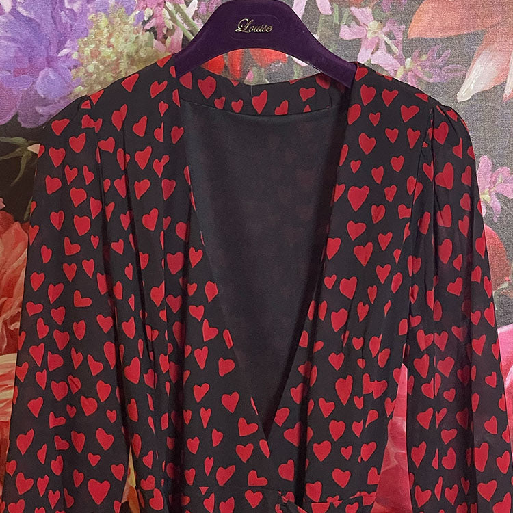 Wickelkleid Hearts