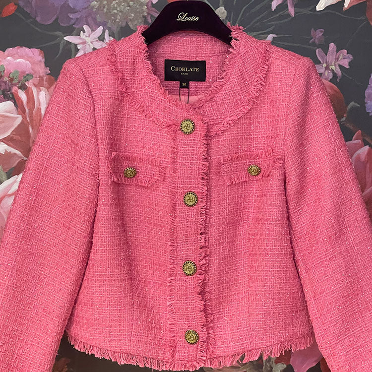 Pink Tweed Jacket