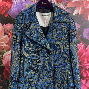 Shirtaporter Coat Paisley Blu