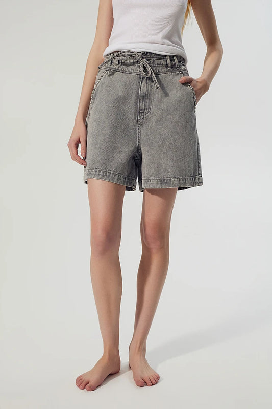 BSB Grey Denim Shorts