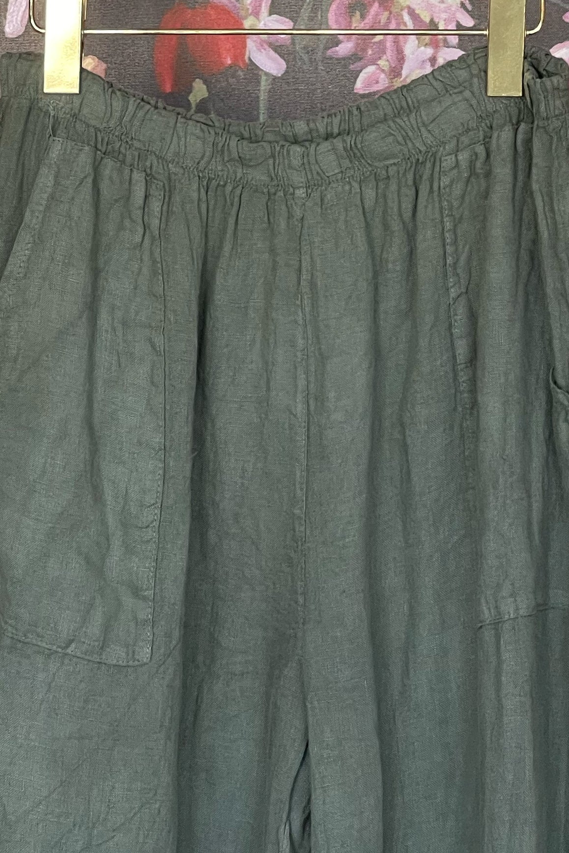 Schlichte Leinenhose