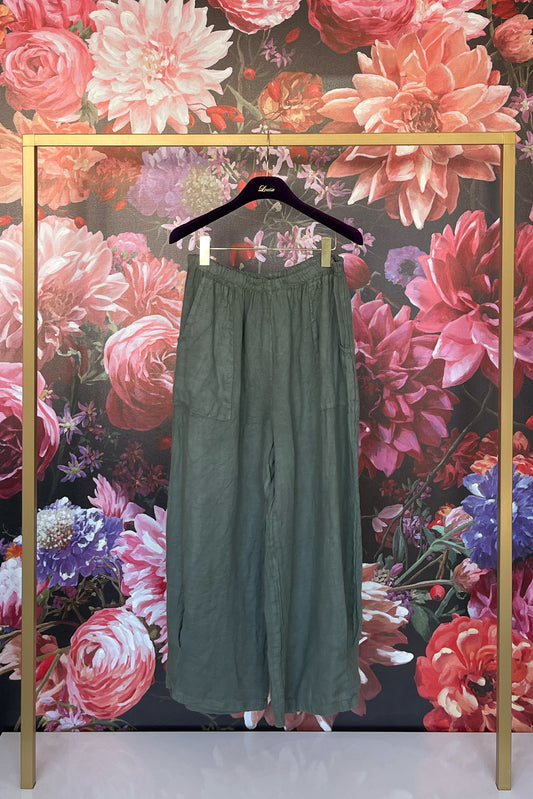 Schlichte Leinenhose