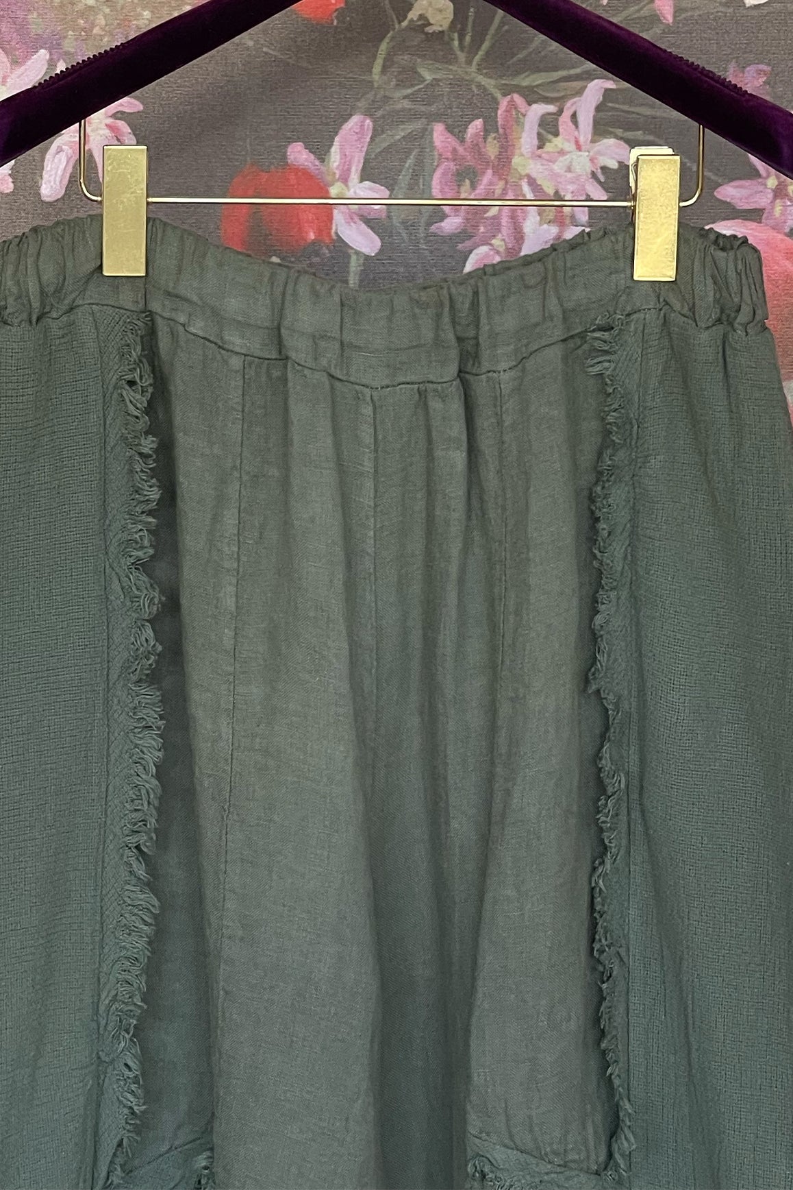 Leinen Hose Barrel