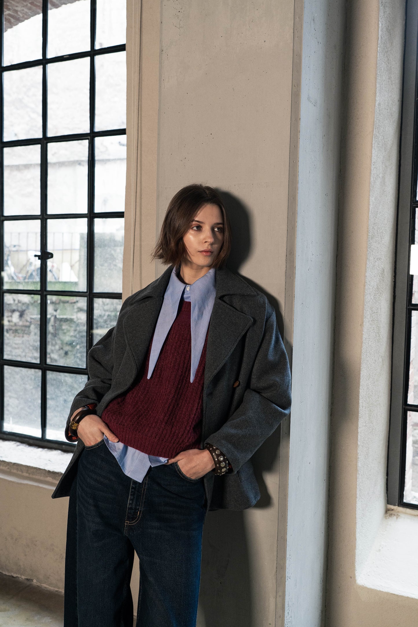 Noumeno Oxford Shirt with scarf