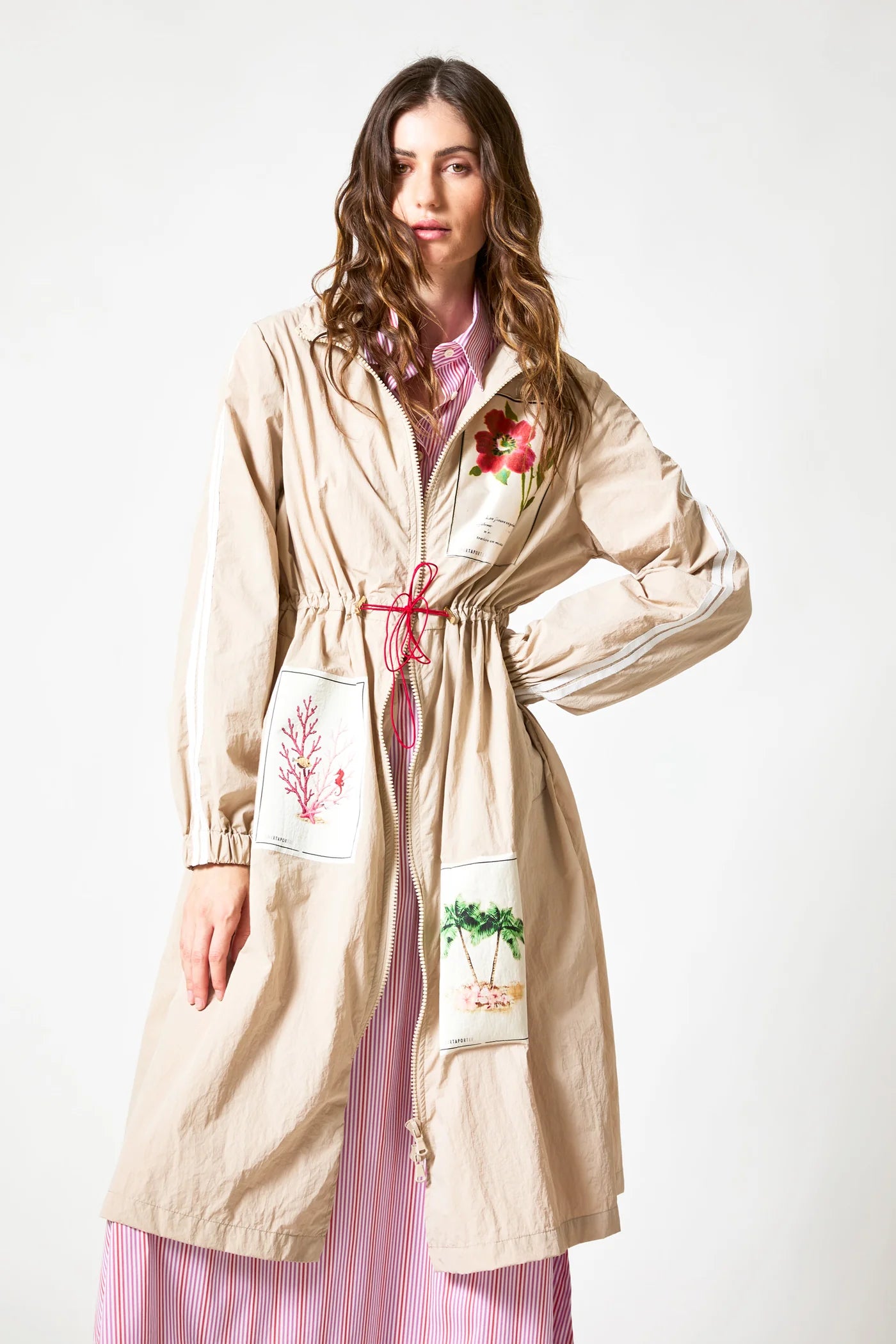 Shirtaporter windcoat mit Patch