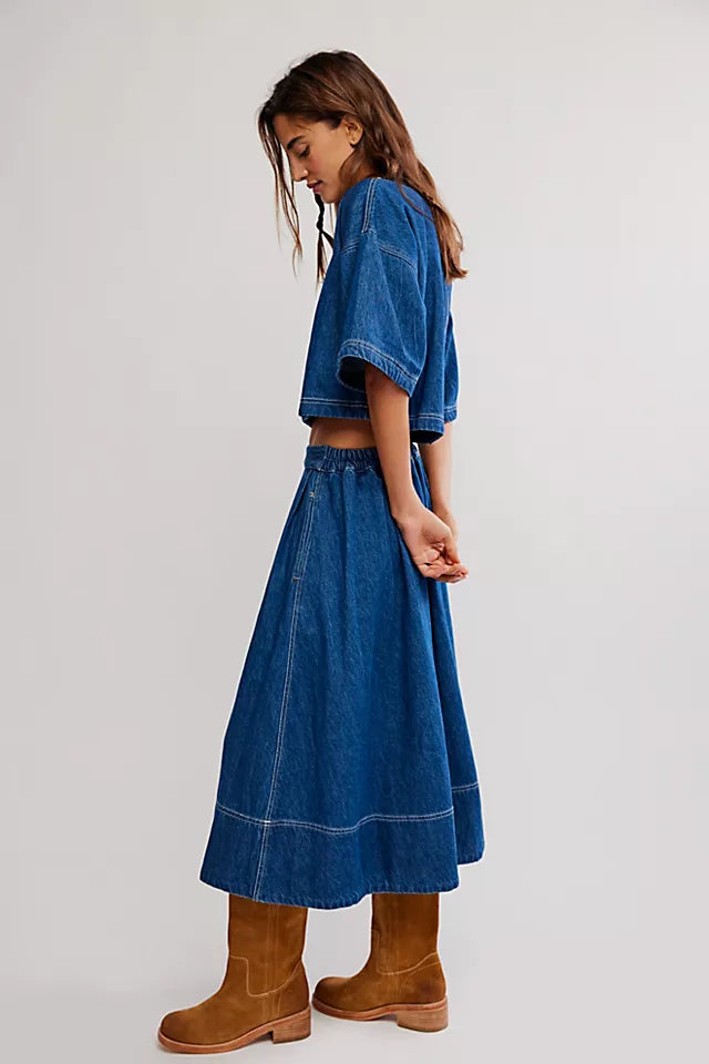 Free People Westley Denim Set