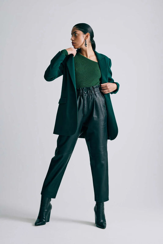 Copenhagen Muse Pant Black Leder