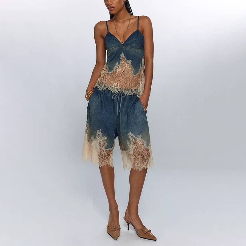 Denim-Shorts Spitze