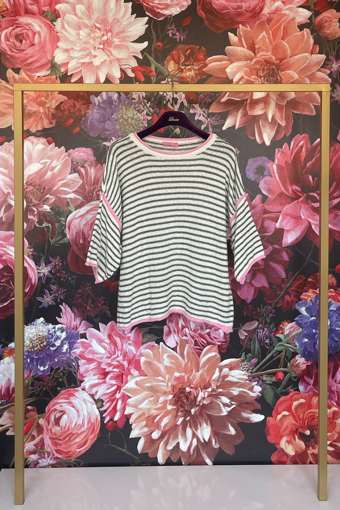 Ringel Pullover beige