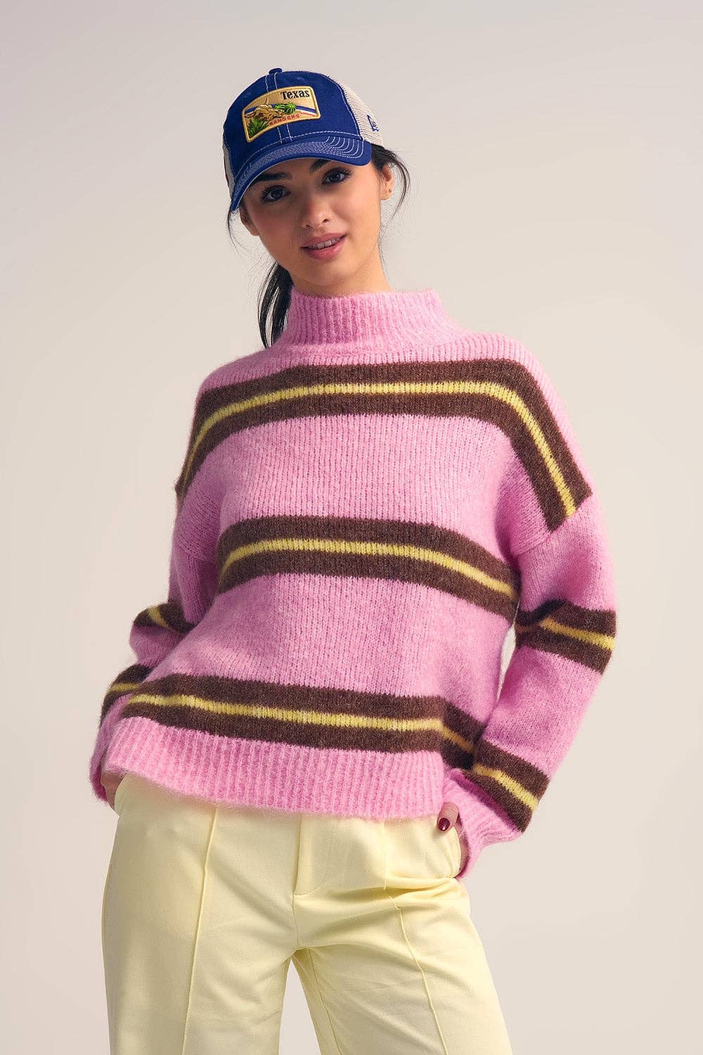 Stripe Pullover Pink