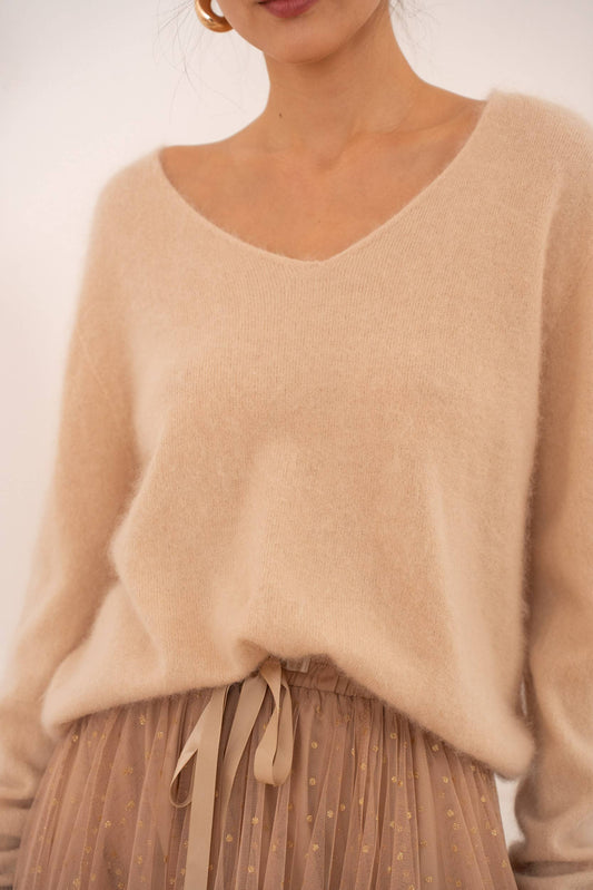 Pullover Wolle - Kaschmir gebürstet