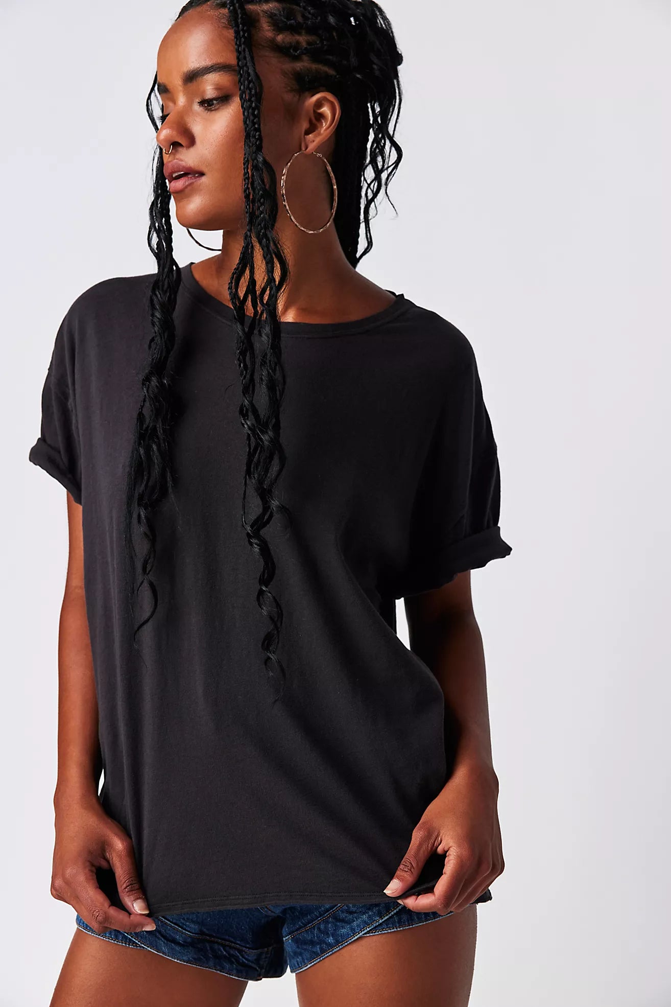 Free People Nina Tee black