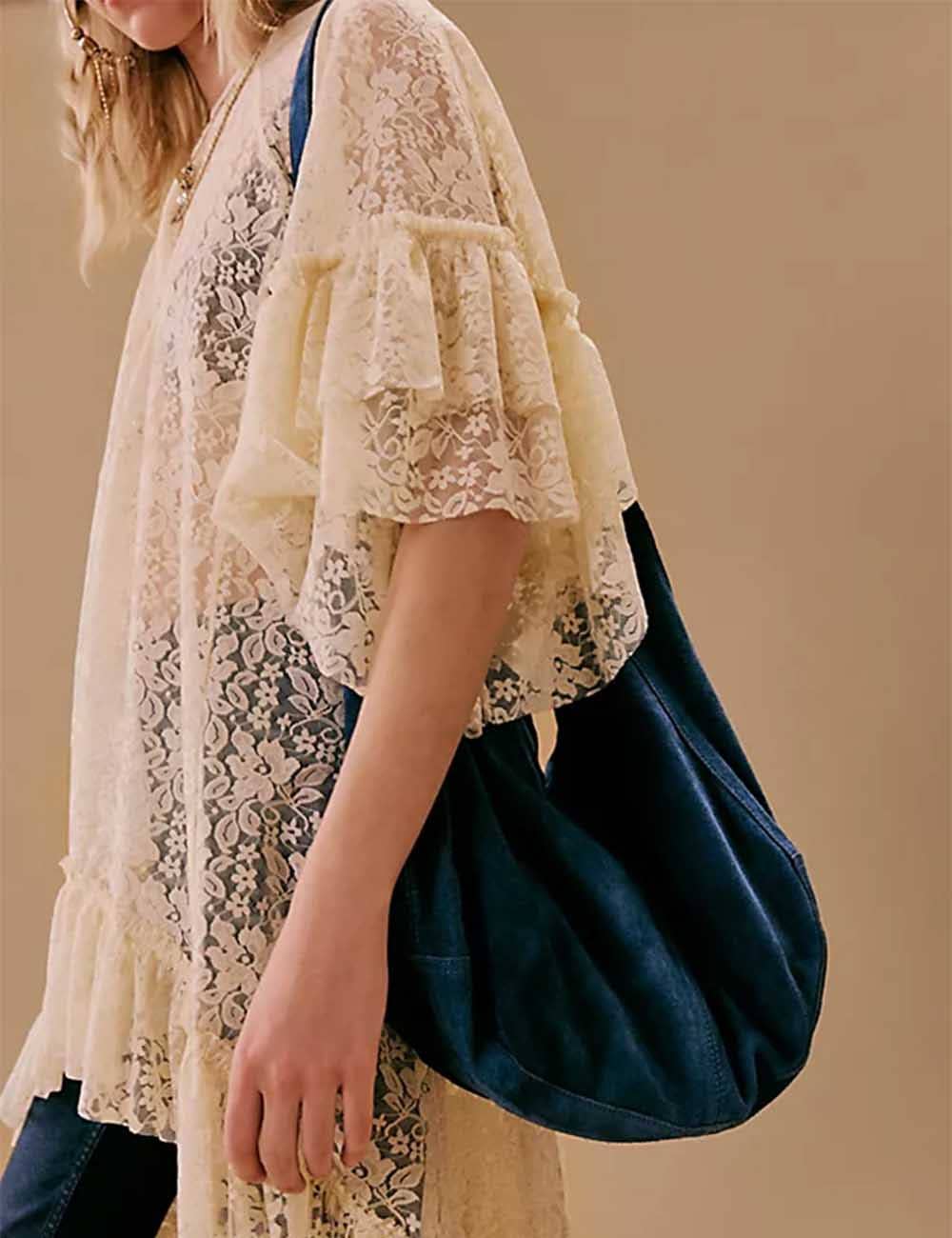 Oversize Lace-Shirt Super-Stretch