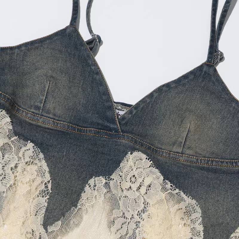 Denim-Shorts Spitze
