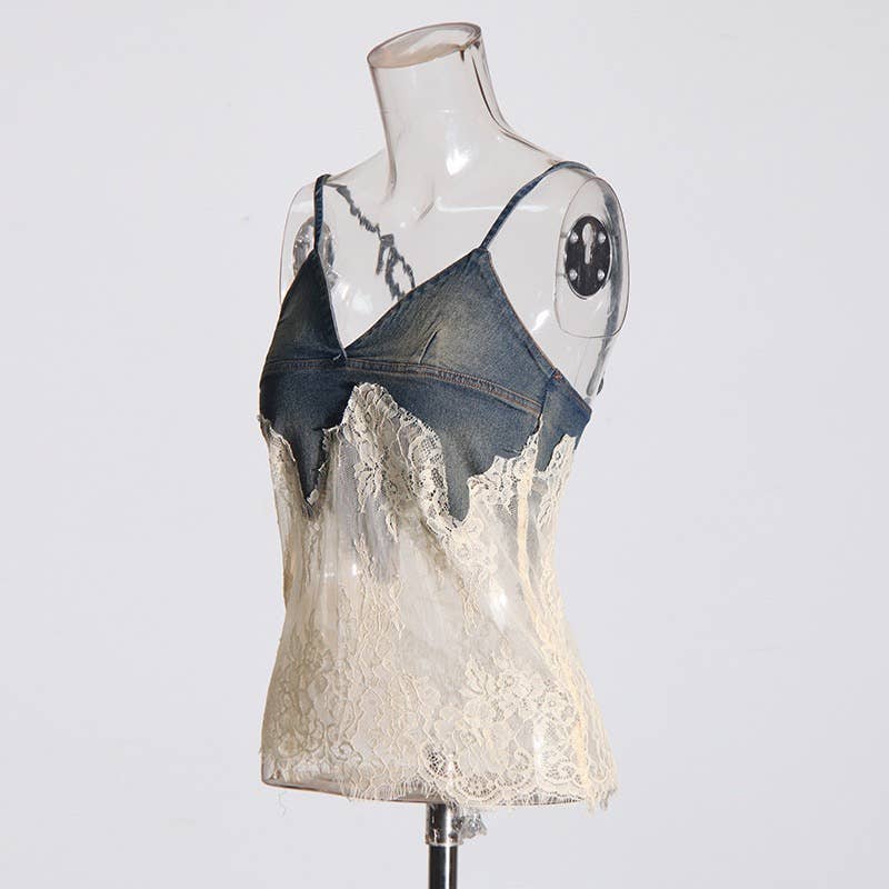 Denim-Shorts Spitze