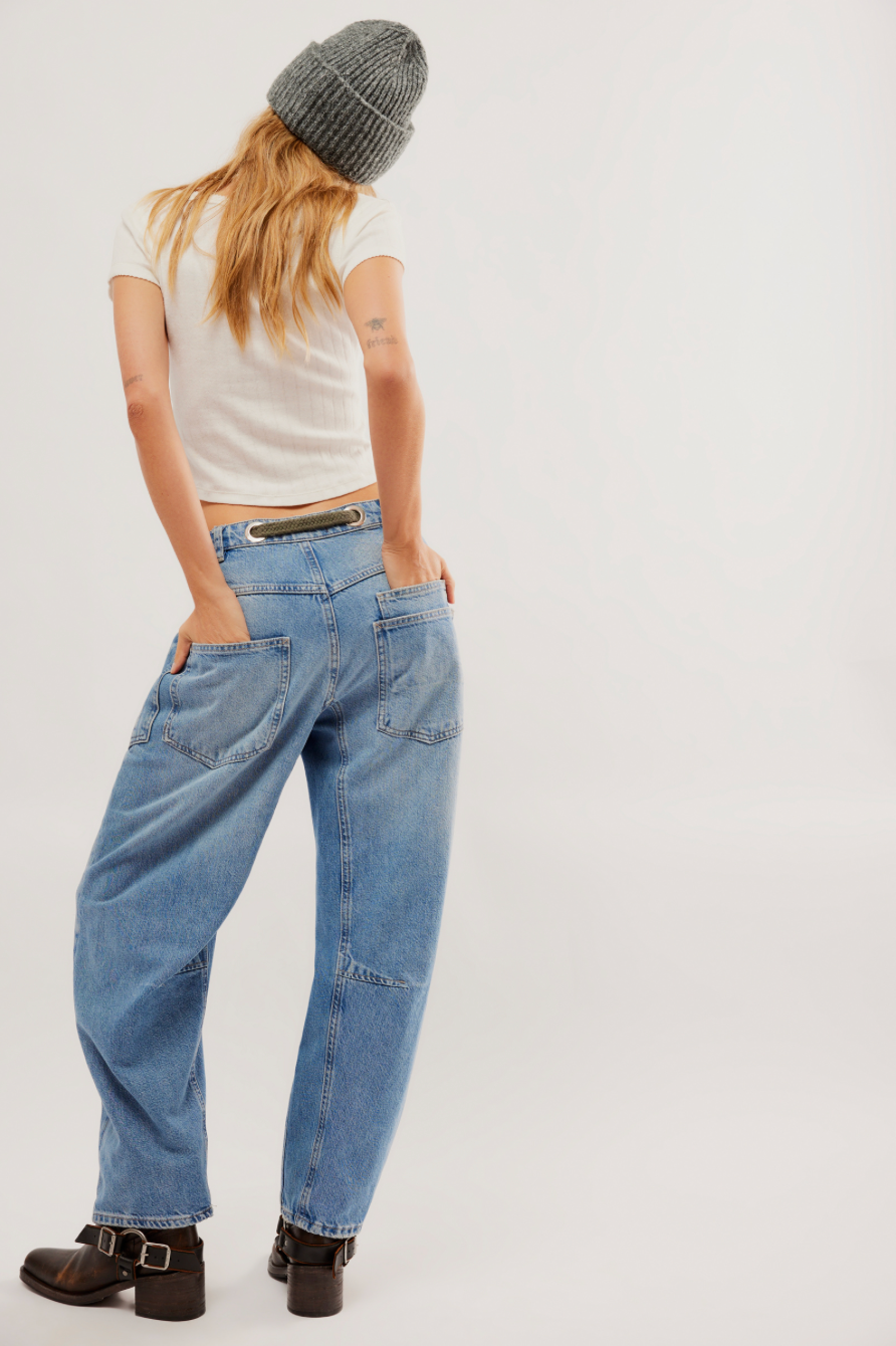 Free people Moxie Low Slung Trust blue