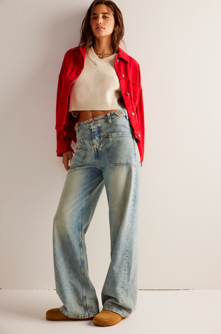 Free People Palmer Cuff Jeans