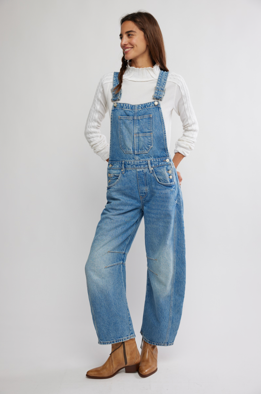 Free People Good Luck Overall Ultra Light Beam