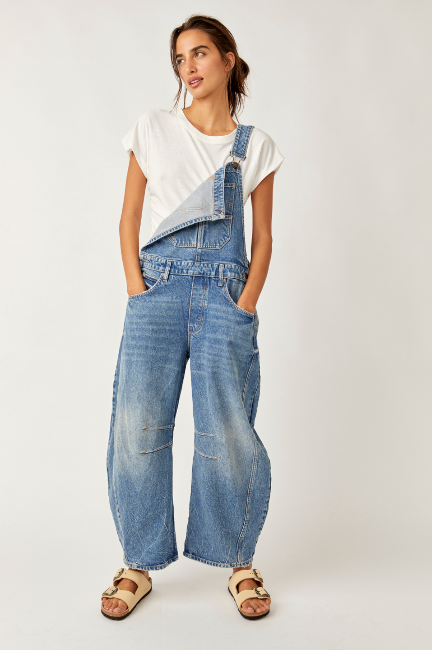 Free People Good Luck Overall Ultra Light Beam