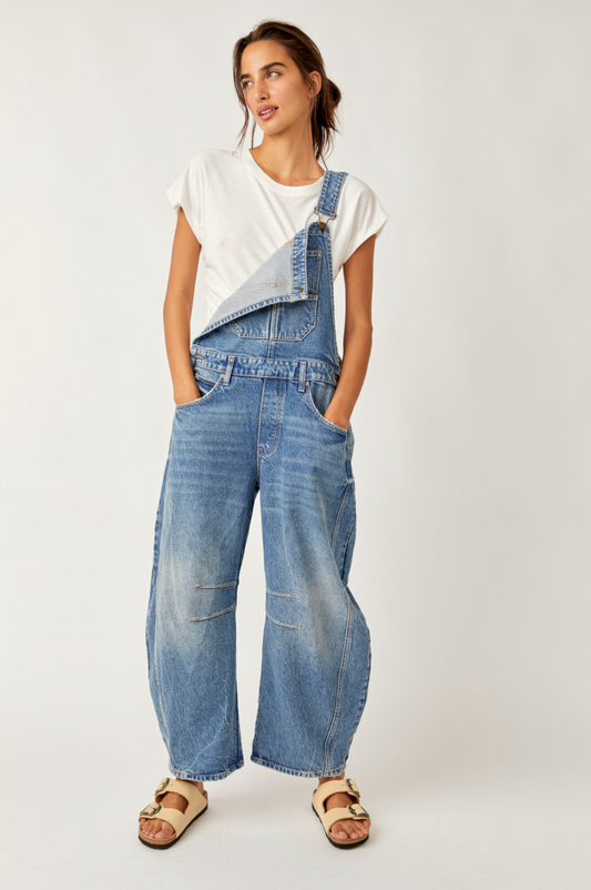 Free People Good Luck Overall Ultra Light Beam