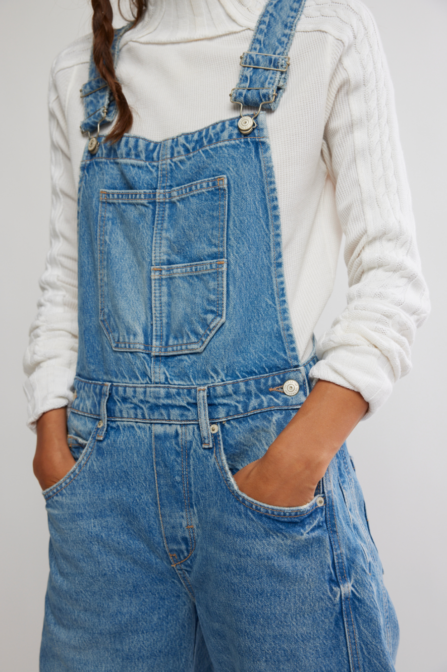 Free People Good Luck Overall Ultra Light Beam