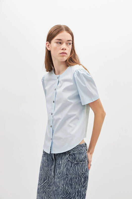 Dawn x Dare Dot  620 Sky Blue Bluse
