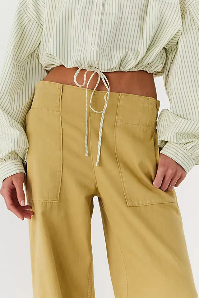 Free People Breezy Denim Pull-On Jeans Antilope