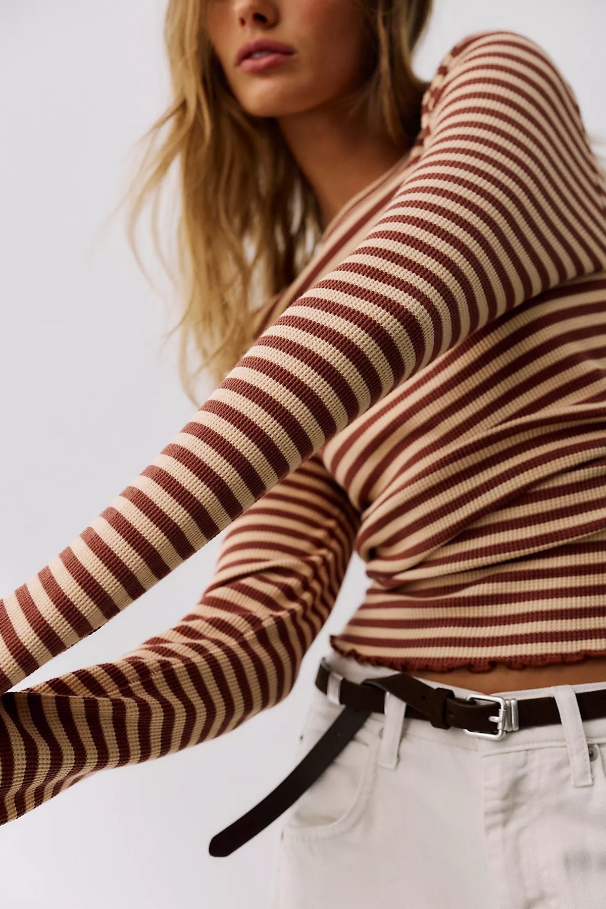 Free People Easy Does It Striped Tee