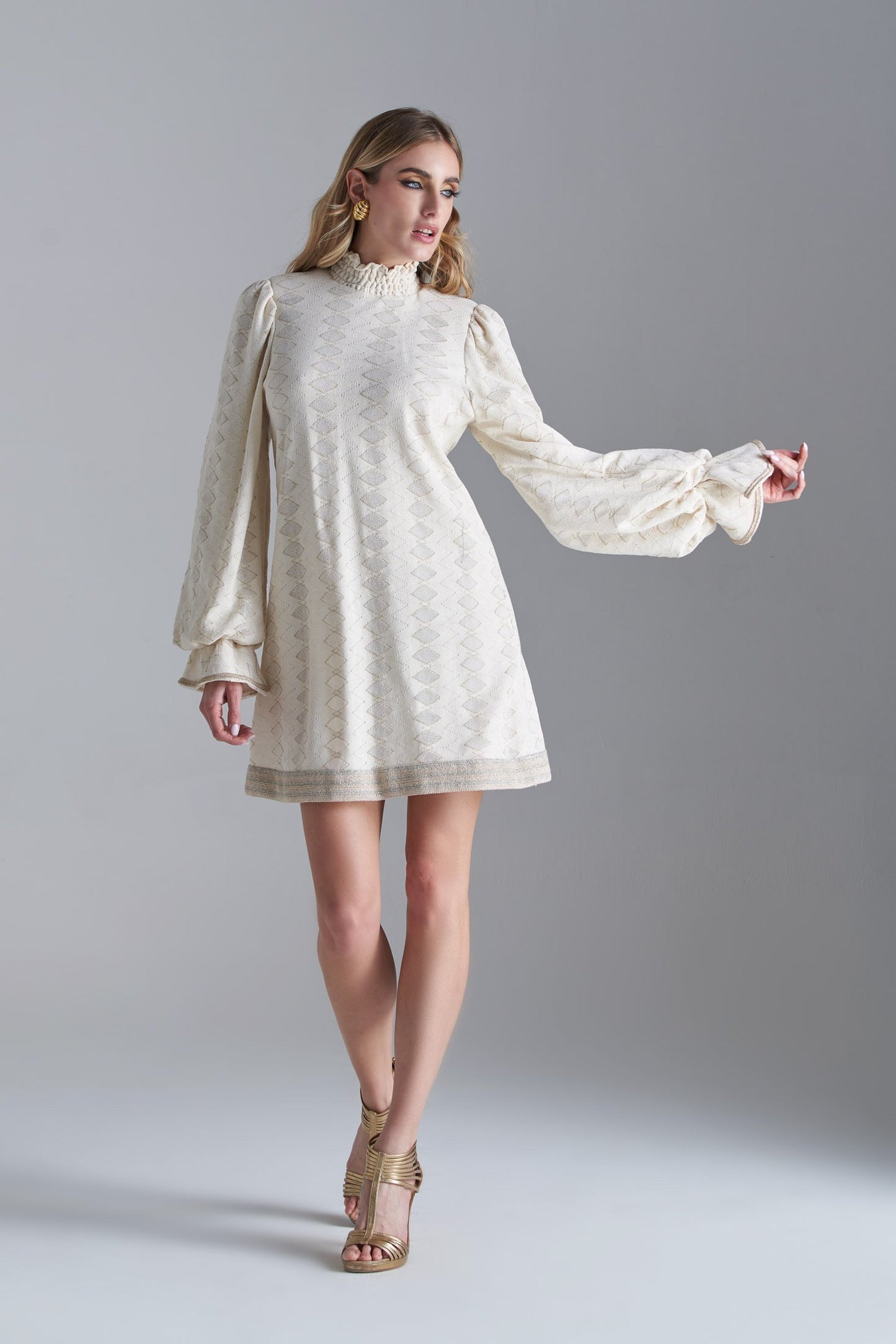 PHO Firenze Mini-Dress Latte Oro