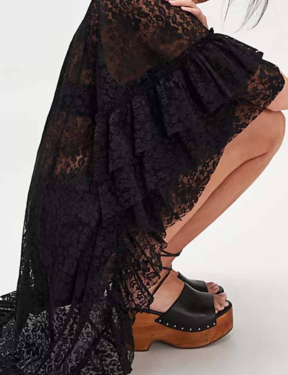 Oversize Lace-Shirt Super-Stretch