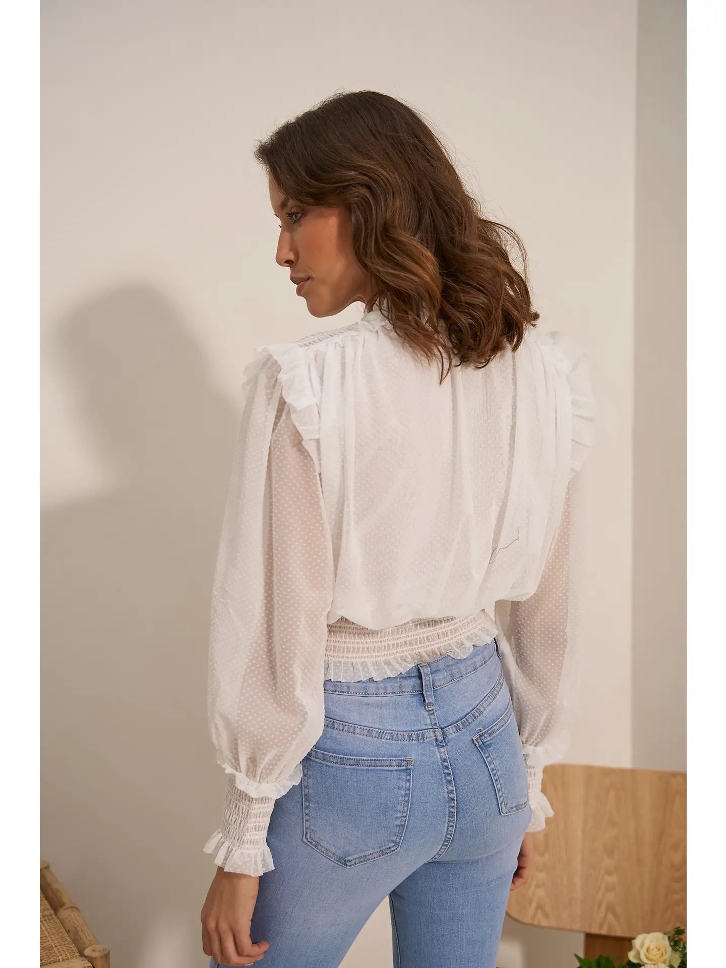 Bluse September V-Ausschnitt