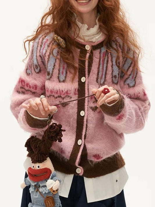 Mochy Cardigan Fly Pink
