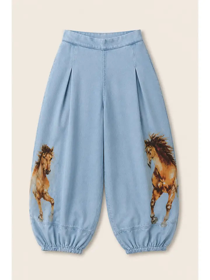 Blue B. Ballon Pant Yellow Stone