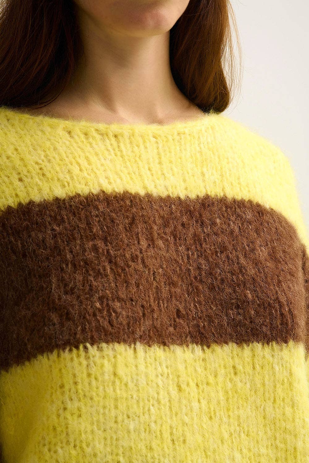 Stripe Yellow Pullover