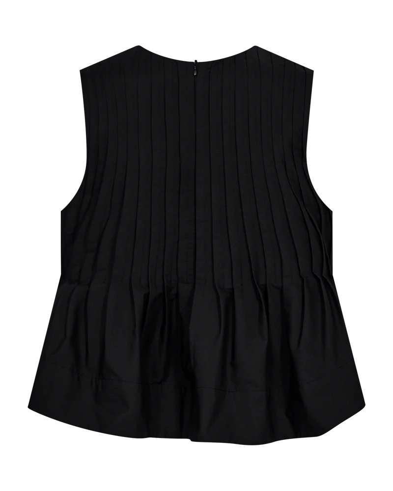Copenhagen Muse pleat blouse Black