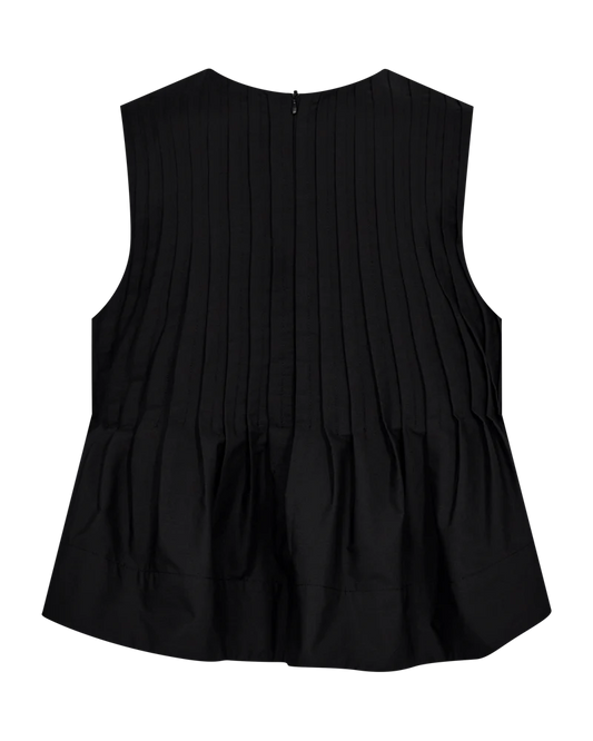Copenhagen Muse pleat blouse Black