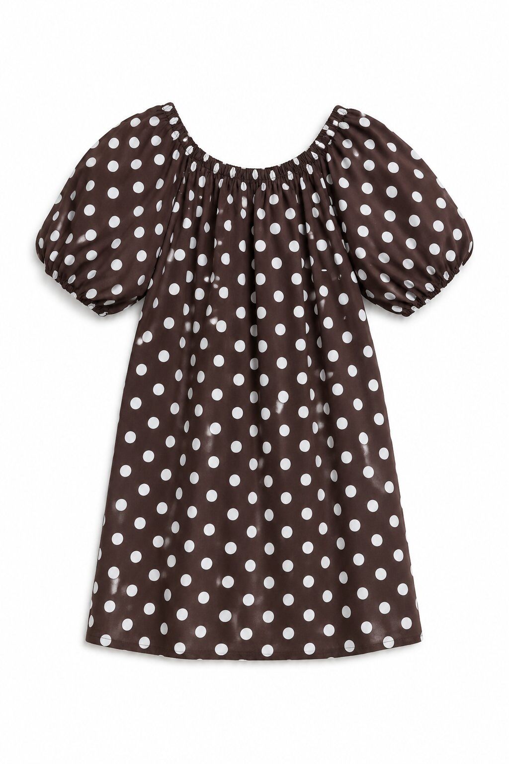 Kurzes gepunktetes Kleid