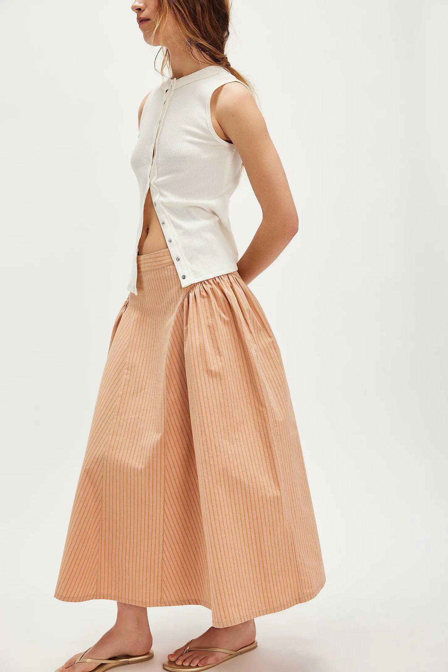 Free People Katia Printed Maxi Skirt
